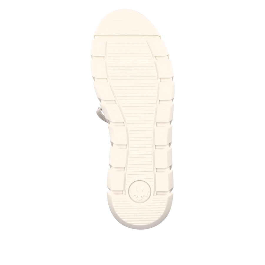 bottes beiges à fermeture éclair pour femmes rieker y3503-62