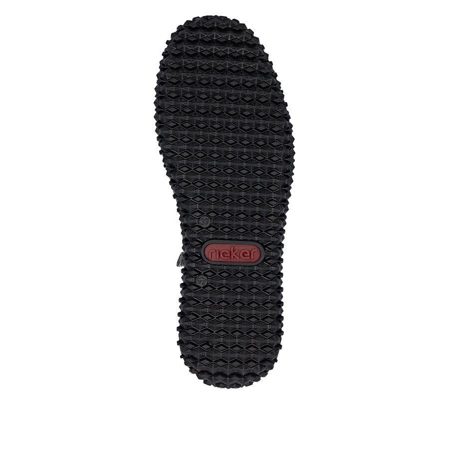 bottes marron à fermeture éclair pour femmes rieker z4265-24
