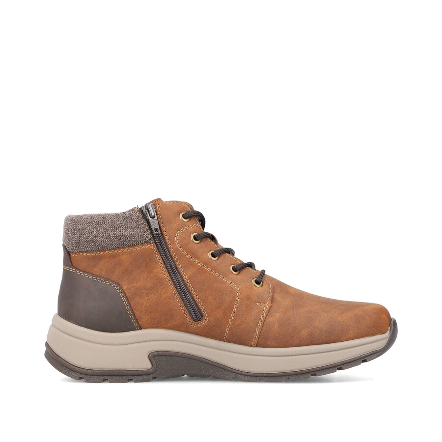 bottes marron à fermeture éclair pour homme rieker 11030-25