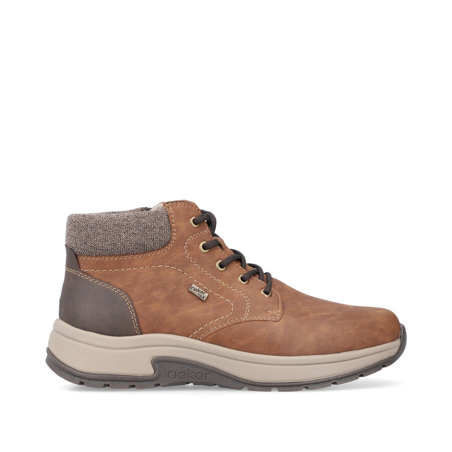 bottes marron à fermeture éclair pour homme rieker 11030-25