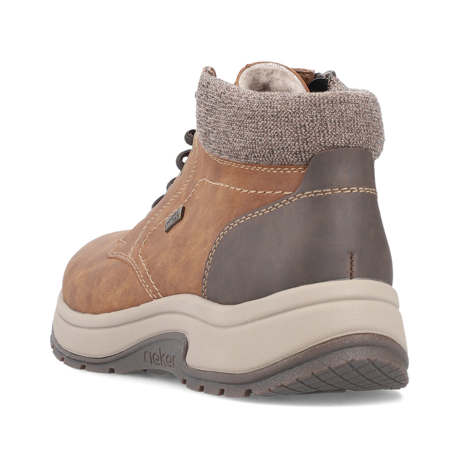 bottes marron à fermeture éclair pour homme rieker 11030-25