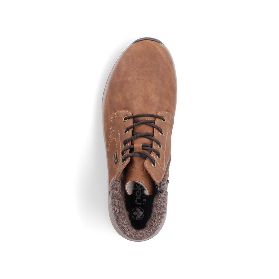 bottes marron à fermeture éclair pour homme rieker 11030-25