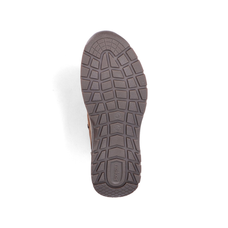 bottes marron à fermeture éclair pour homme rieker 11030-25