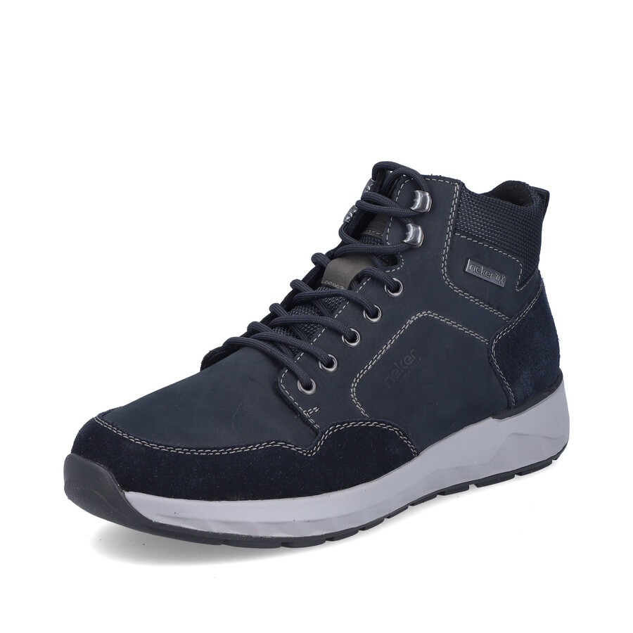 bottes bleues à fermeture éclair pour hommes rieker 11530-14