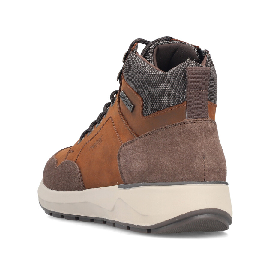 bottes marron à fermeture éclair pour homme rieker 11530-24