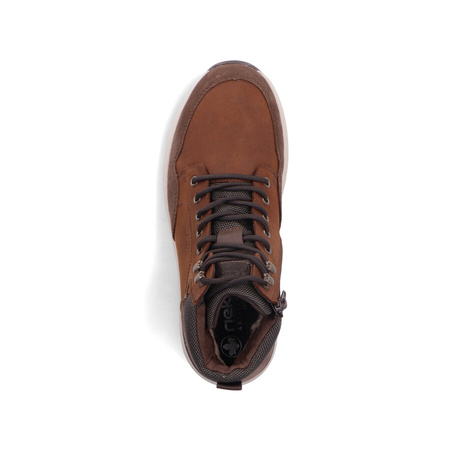 bottes marron à fermeture éclair pour homme rieker 11530-24