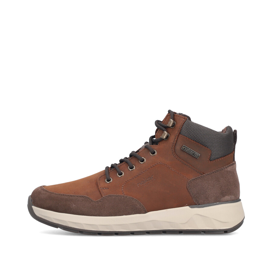 bottes marron à fermeture éclair pour homme rieker 11530-24