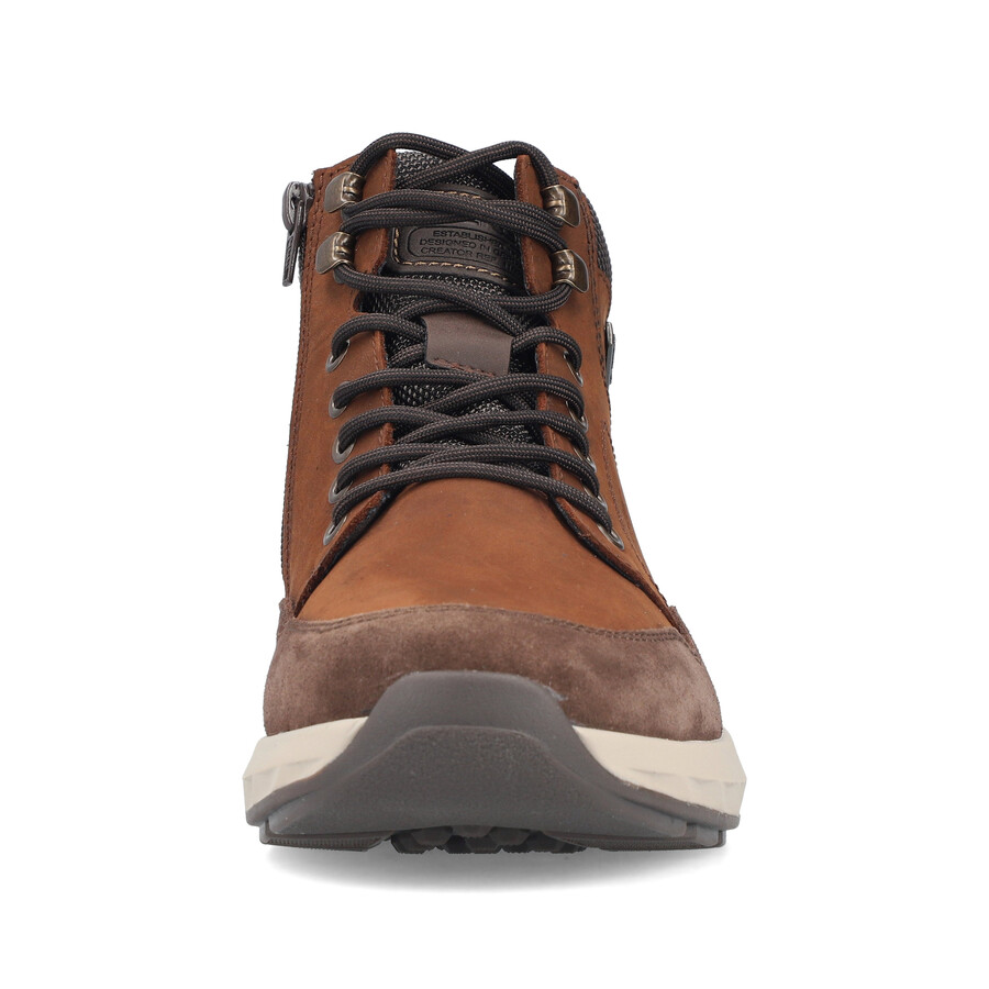 bottes marron à fermeture éclair pour homme rieker 11530-24