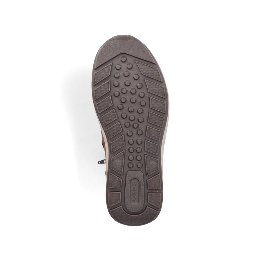 bottes marron à fermeture éclair pour homme rieker 11530-24