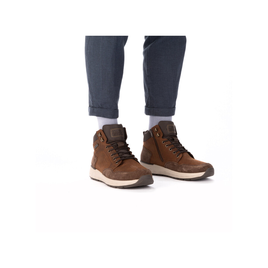 bottes marron à fermeture éclair pour homme rieker 11530-24