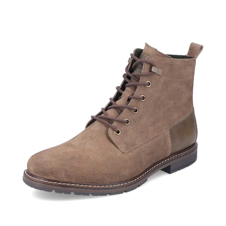 bottes marron à fermeture éclair pour homme rieker 13730-64