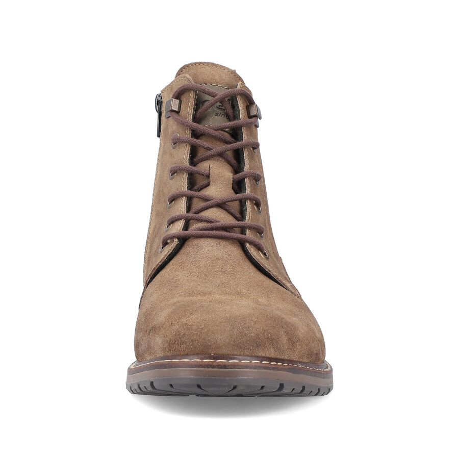 bottes marron à fermeture éclair pour homme rieker 13730-64