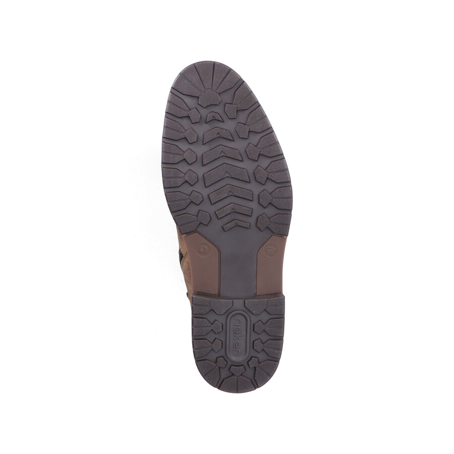 bottes marron à fermeture éclair pour homme rieker 13730-64
