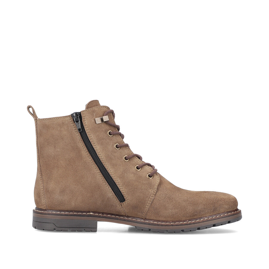 bottes marron à fermeture éclair pour homme rieker 13730-64