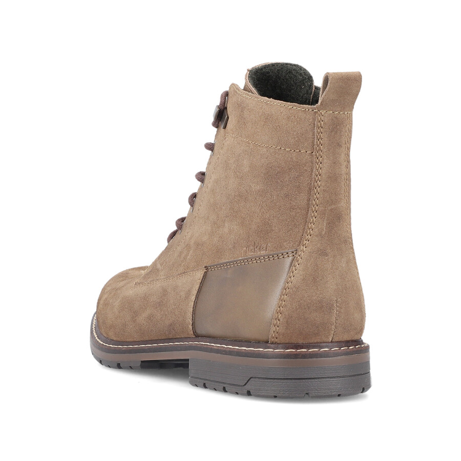 bottes marron à fermeture éclair pour homme rieker 13730-64