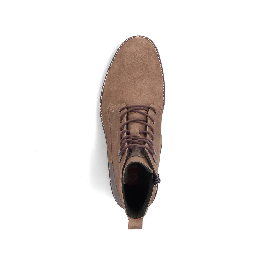 bottes marron à fermeture éclair pour homme rieker 13730-64