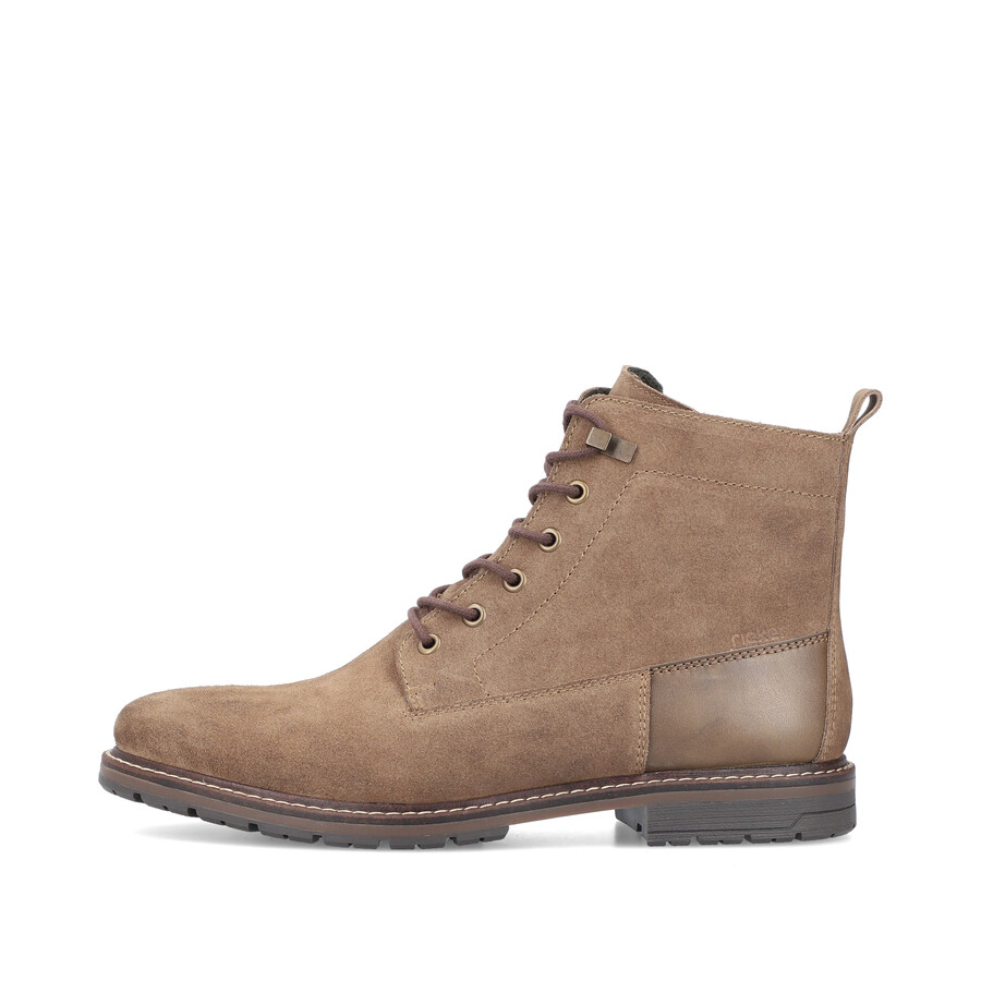 bottes marron à fermeture éclair pour homme rieker 13730-64