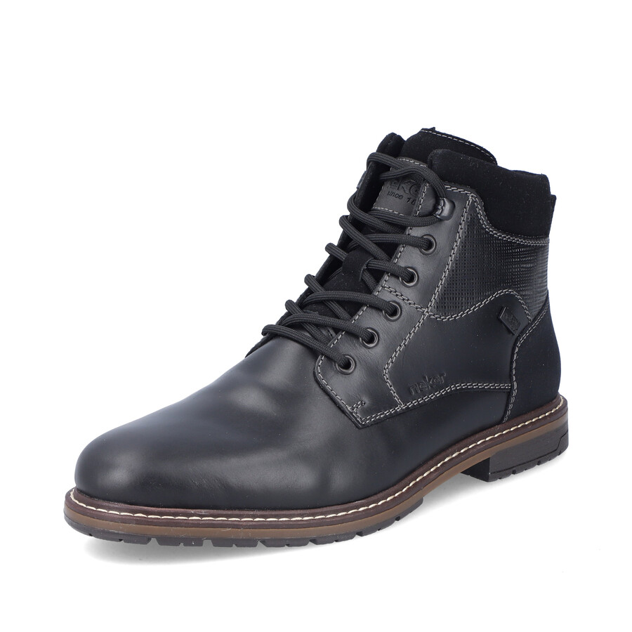 bottes noires à fermeture éclair pour hommes rieker 13740-00