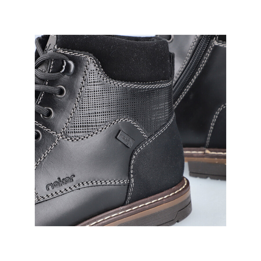 bottes noires à fermeture éclair pour hommes rieker 13740-00