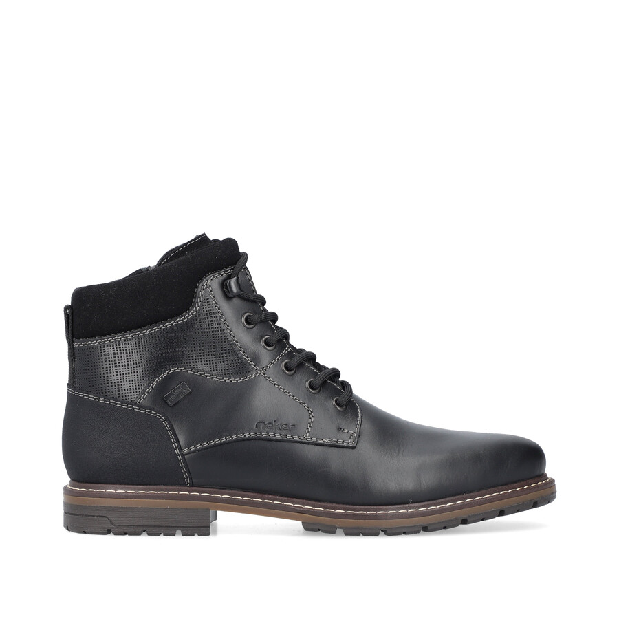 bottes noires à fermeture éclair pour hommes rieker 13740-00