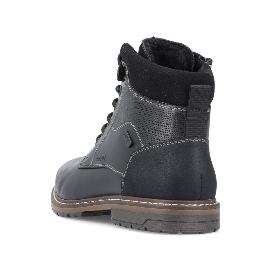 bottes noires à fermeture éclair pour hommes rieker 13740-00