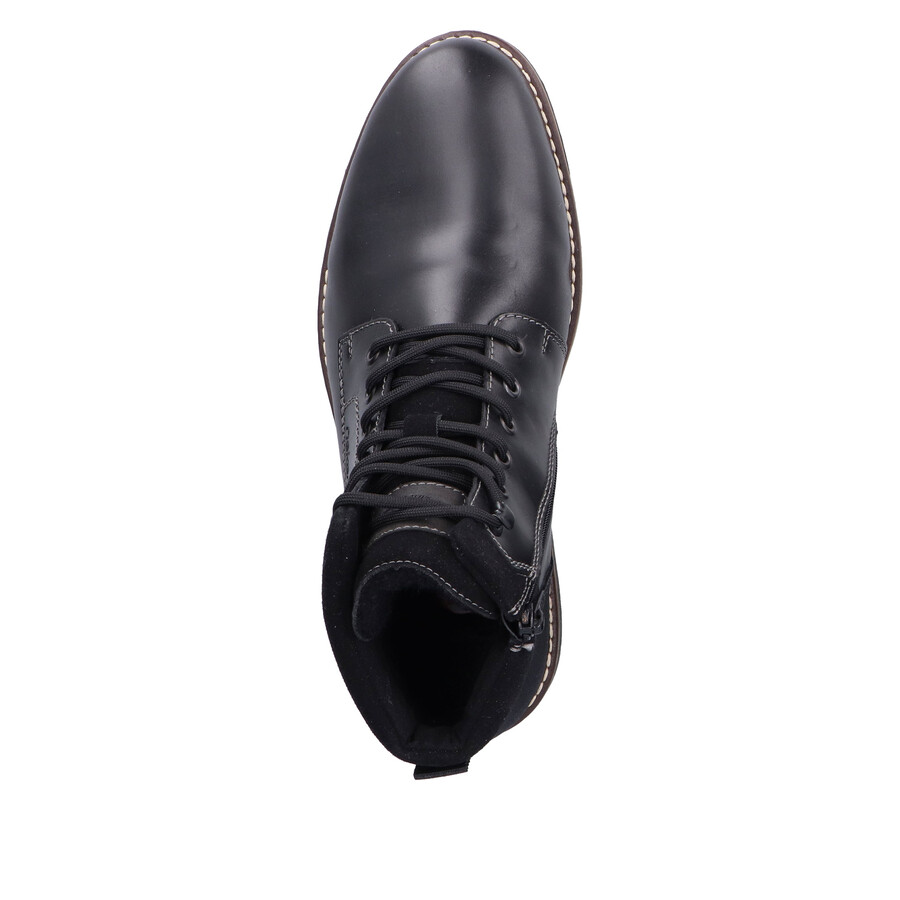 bottes noires à fermeture éclair pour hommes rieker 13740-00