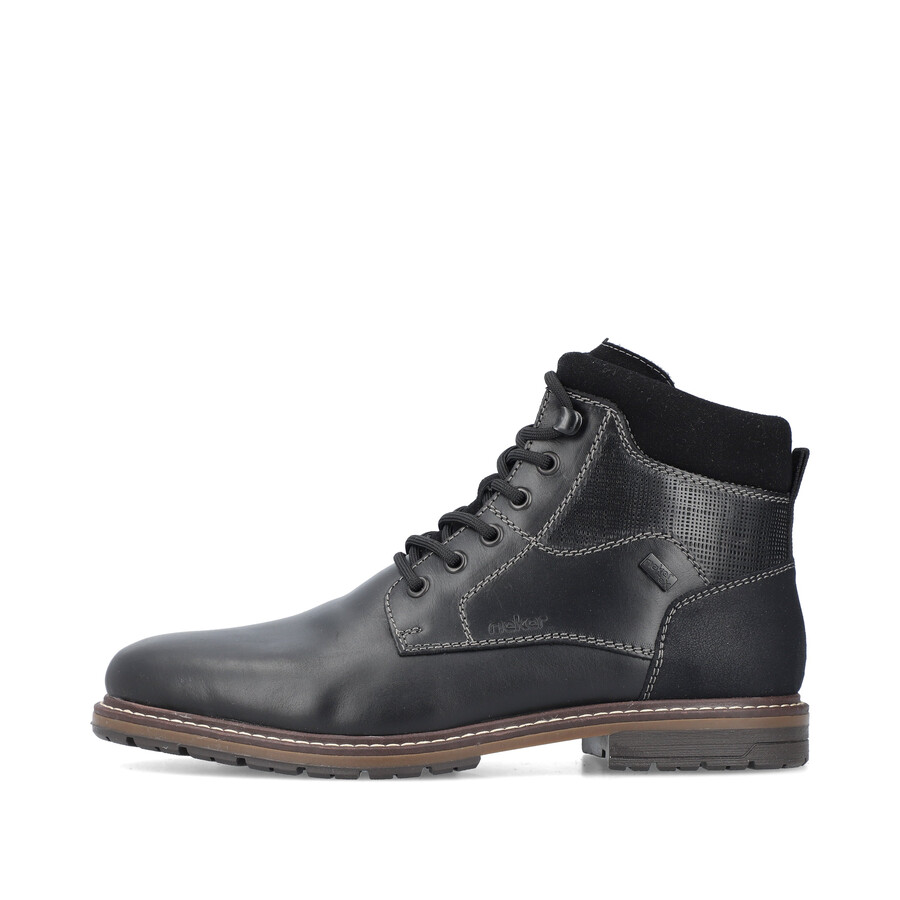 bottes noires à fermeture éclair pour hommes rieker 13740-00