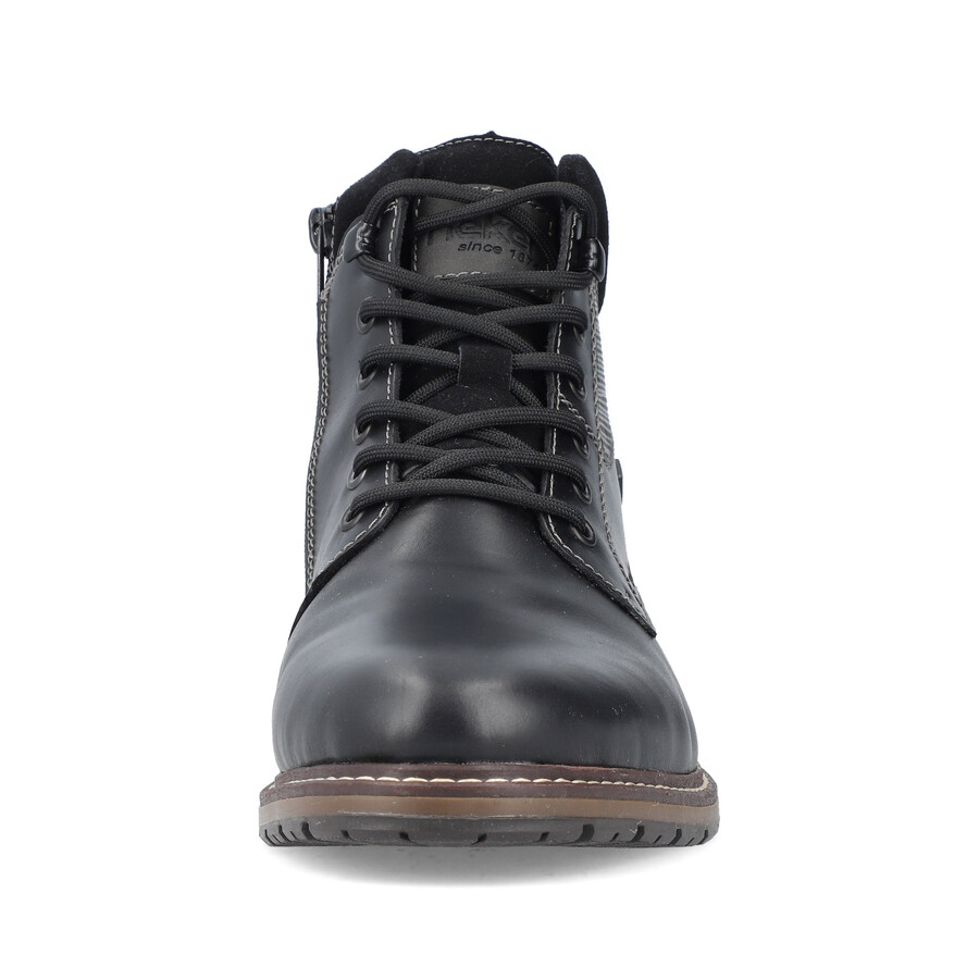 bottes noires à fermeture éclair pour hommes rieker 13740-00