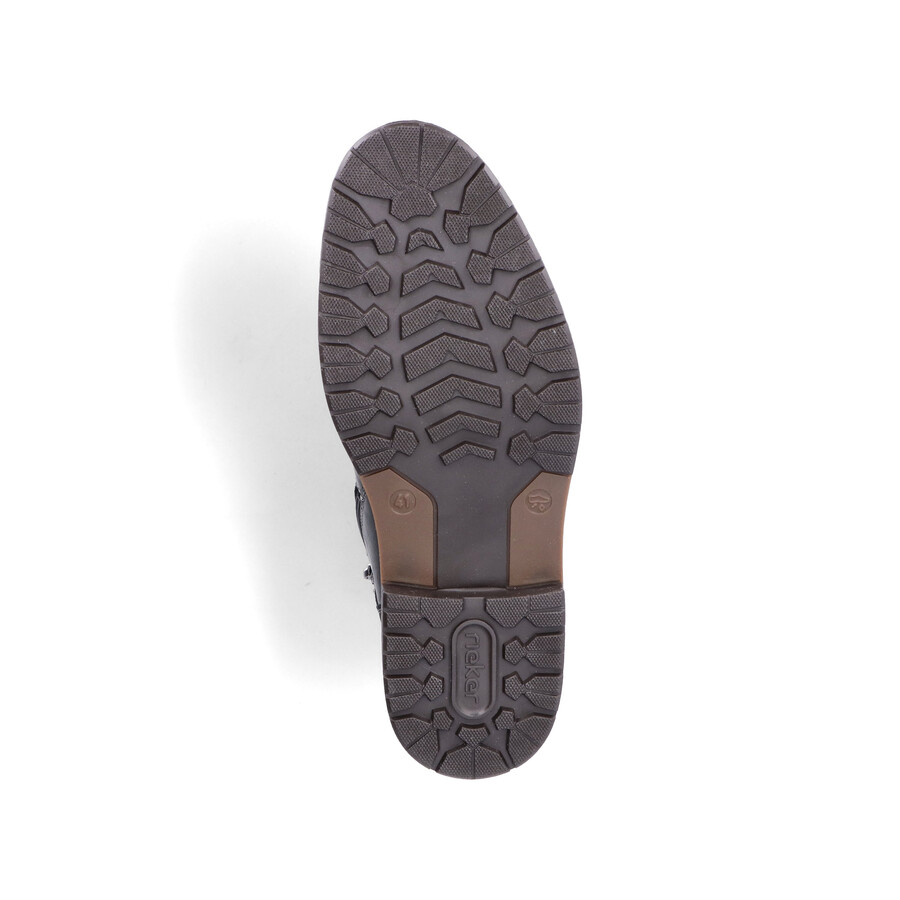 bottes noires à fermeture éclair pour hommes rieker 13740-00
