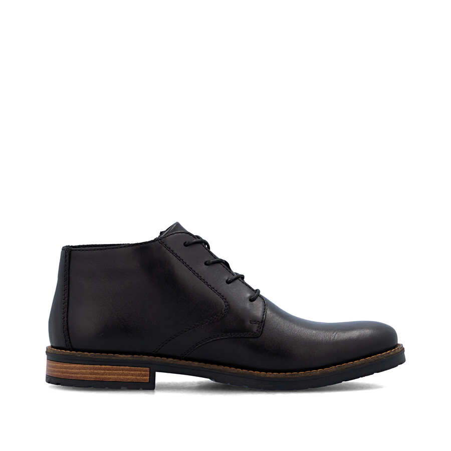 bottes noires à fermeture éclair pour hommes rieker 14609-00