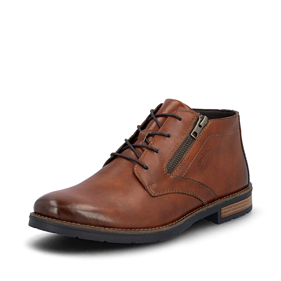 bottes marron à fermeture éclair pour homme rieker 14609-24