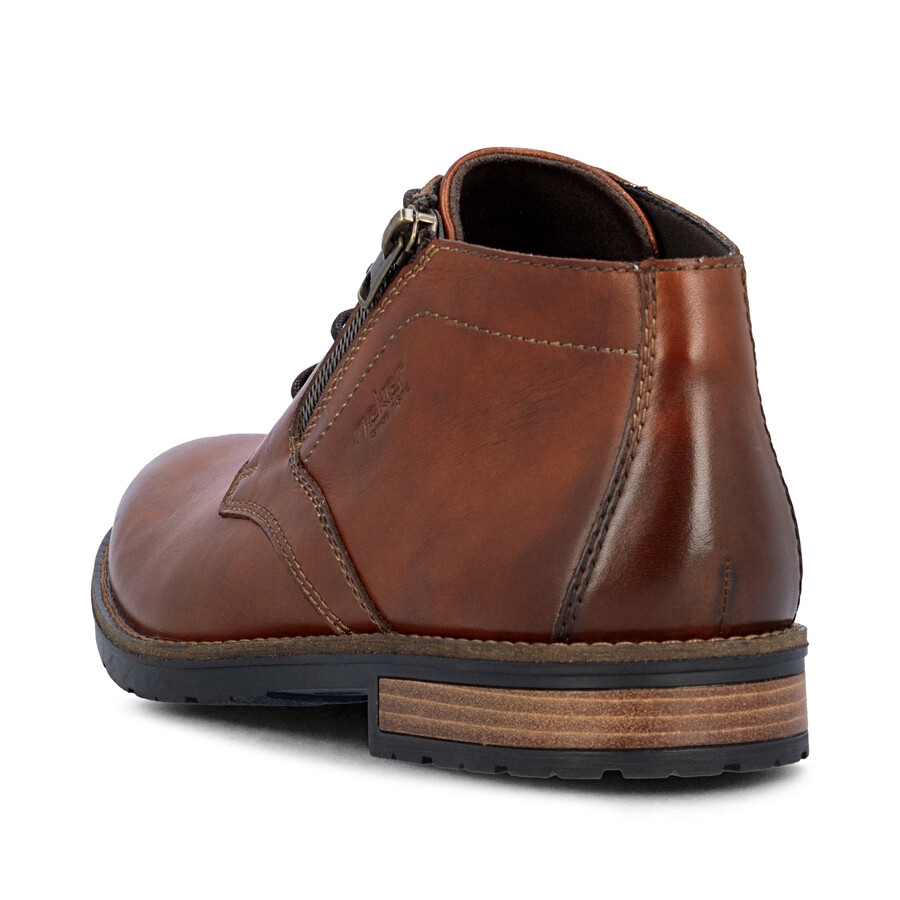 bottes marron à fermeture éclair pour homme rieker 14609-24
