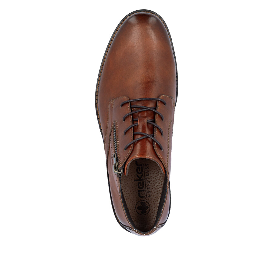 bottes marron à fermeture éclair pour homme rieker 14609-24