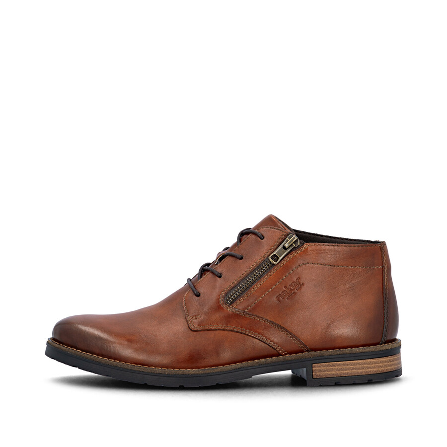 bottes marron à fermeture éclair pour homme rieker 14609-24