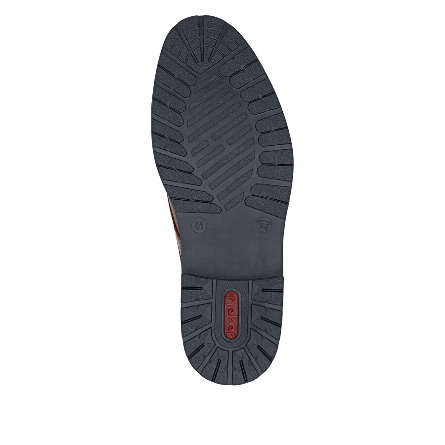 bottes marron à fermeture éclair pour homme rieker 14609-24