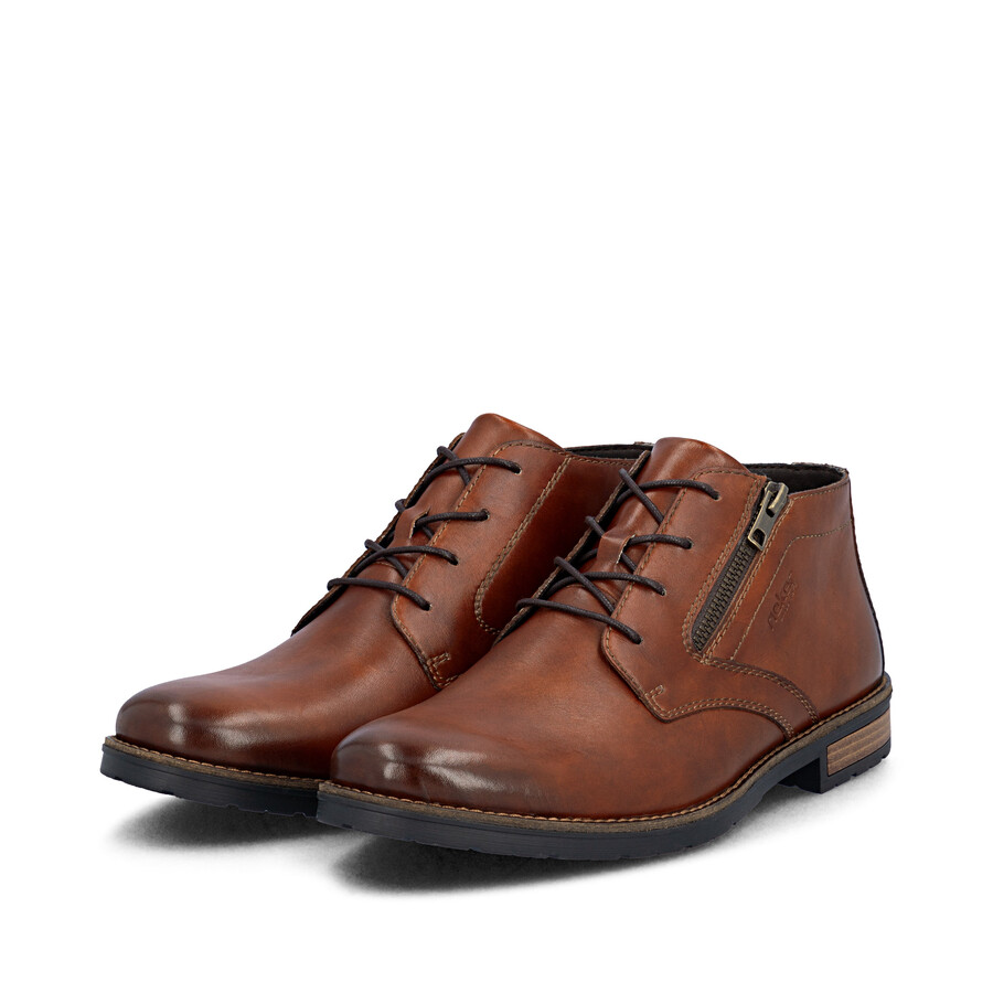 bottes marron à fermeture éclair pour homme rieker 14609-24
