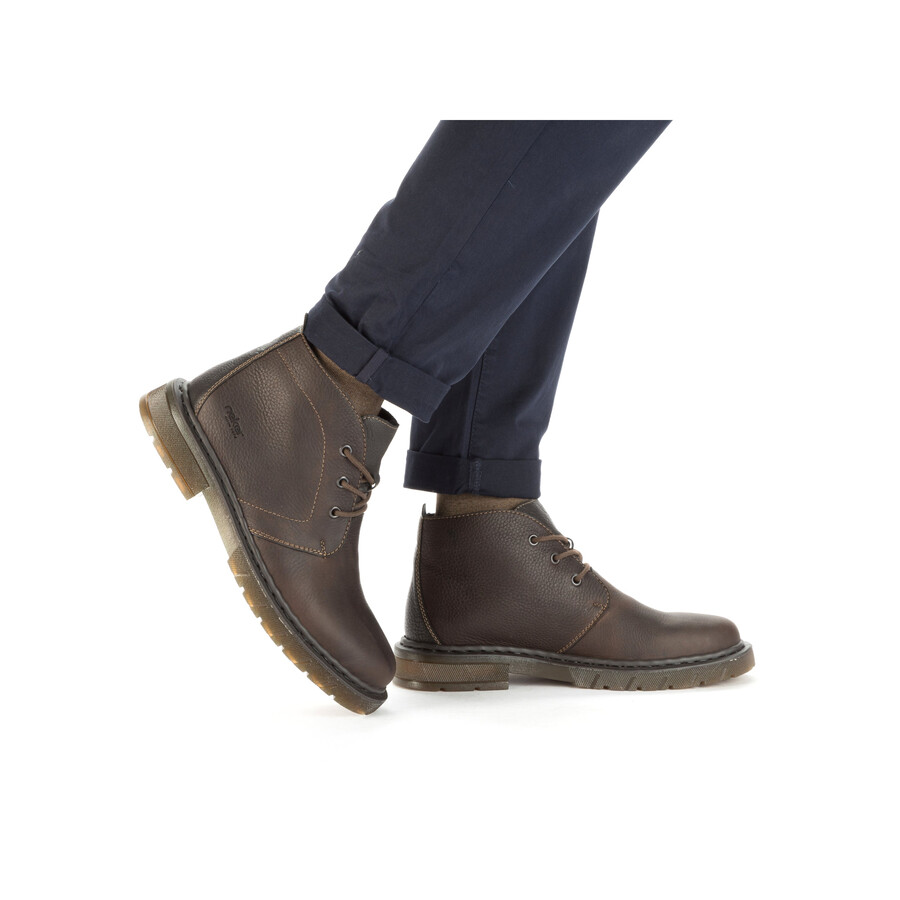 bottes élastiques marron pour homme rieker 31640-25