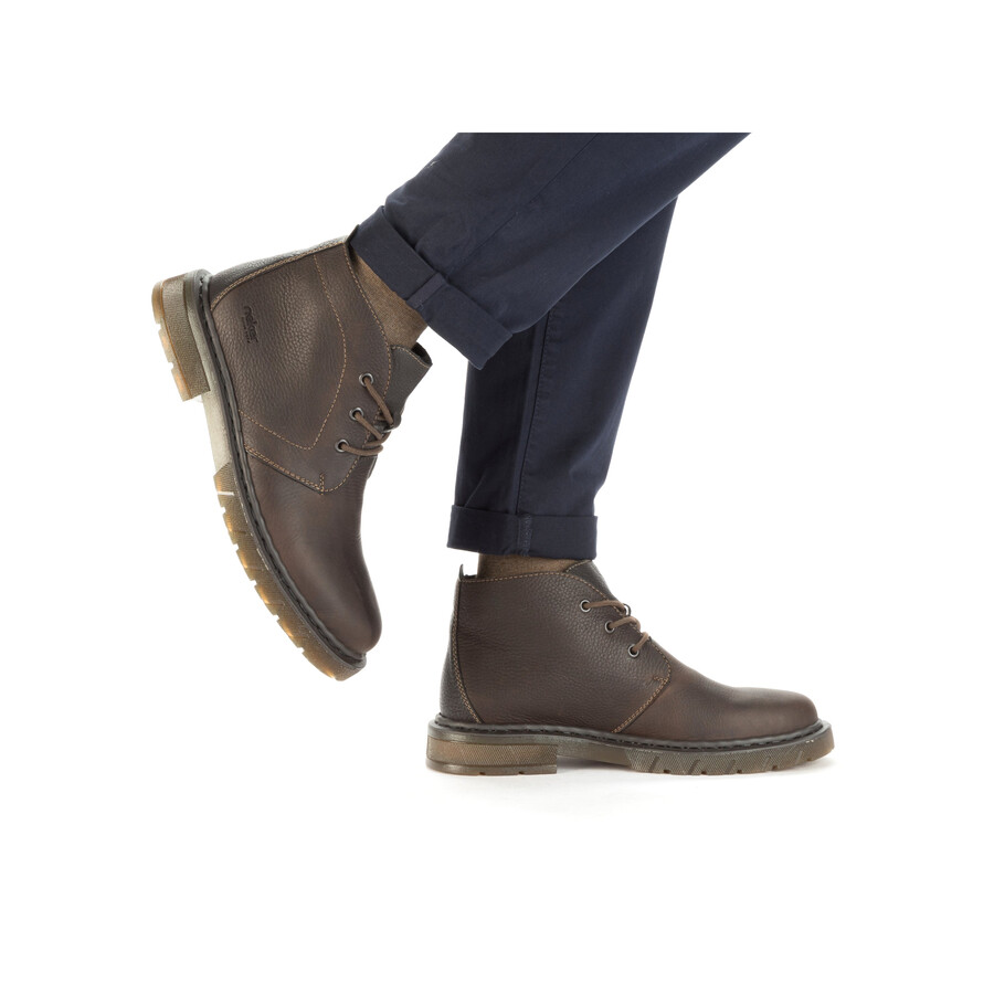 bottes élastiques marron pour homme rieker 31640-25