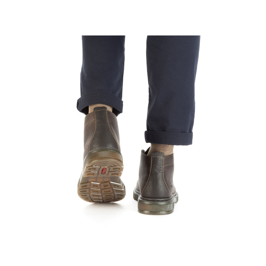 bottes élastiques marron pour homme rieker 31640-25
