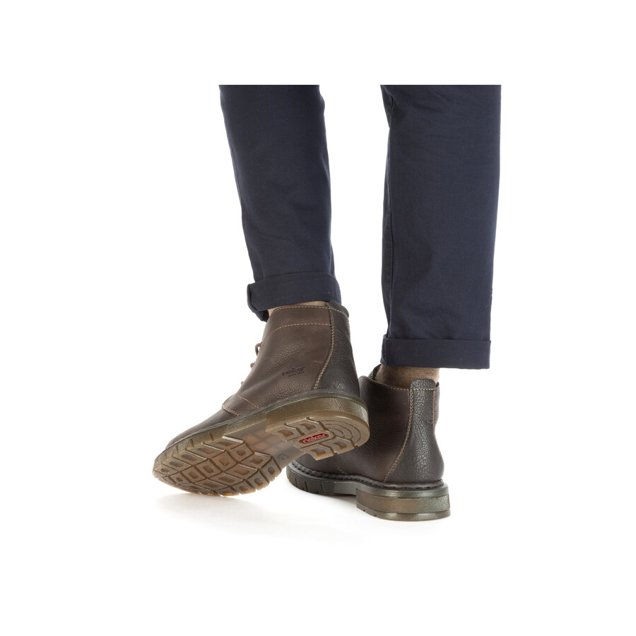 bottes élastiques marron pour homme rieker 31640-25