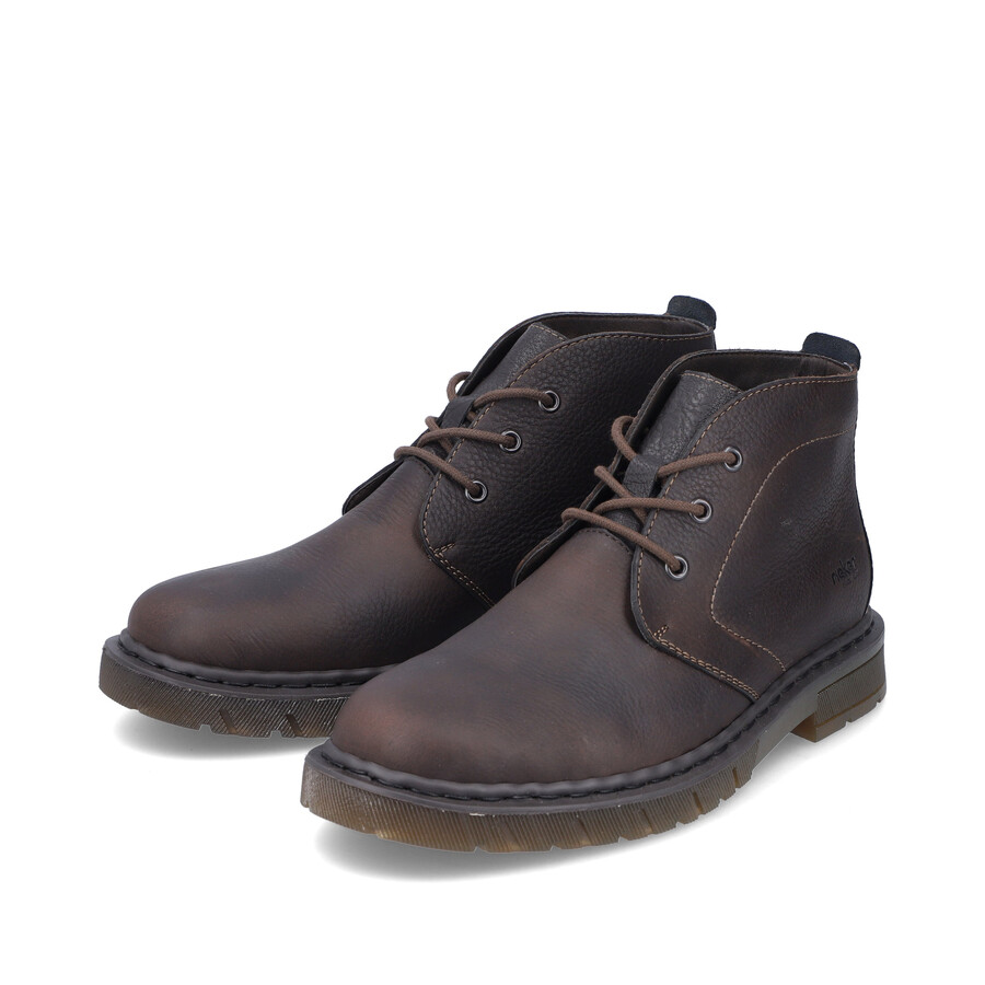 bottes élastiques marron pour homme rieker 31640-25