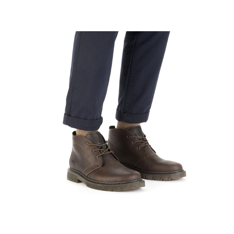 bottes élastiques marron pour homme rieker 31640-25