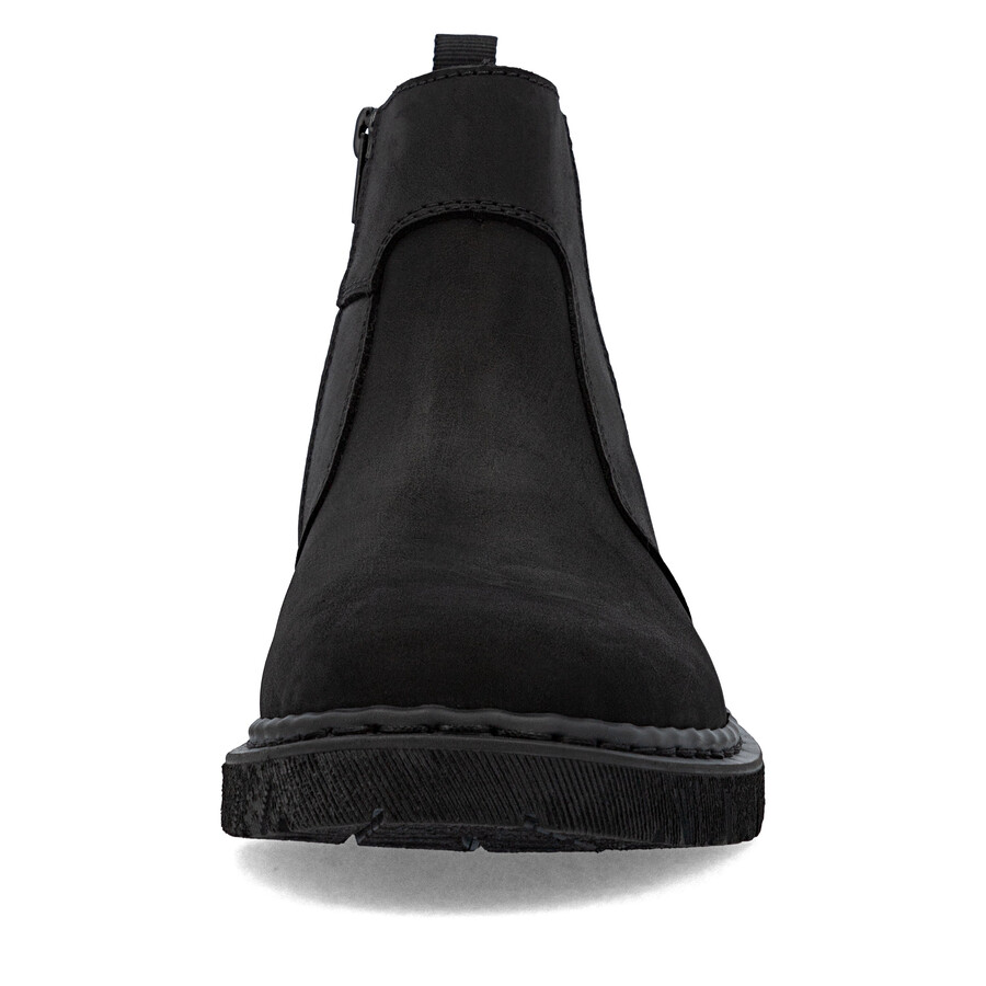 bottes noires à fermeture éclair pour hommes rieker 31650-00
