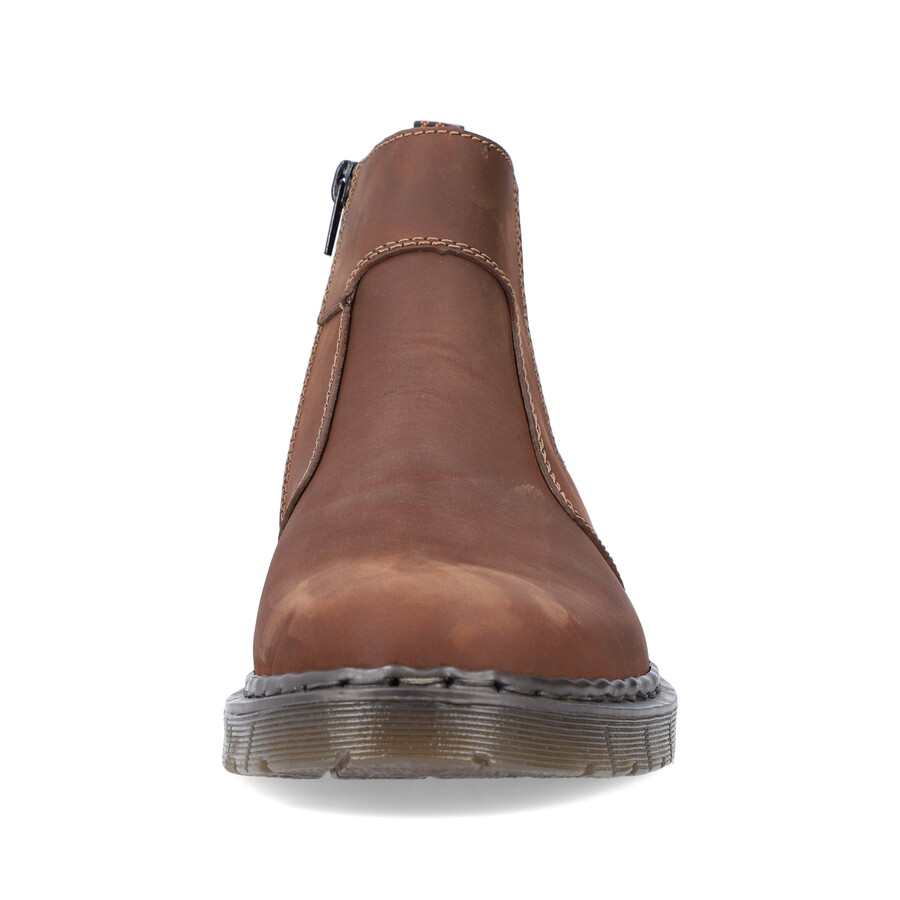 bottes marron à fermeture éclair pour homme rieker 31650-23
