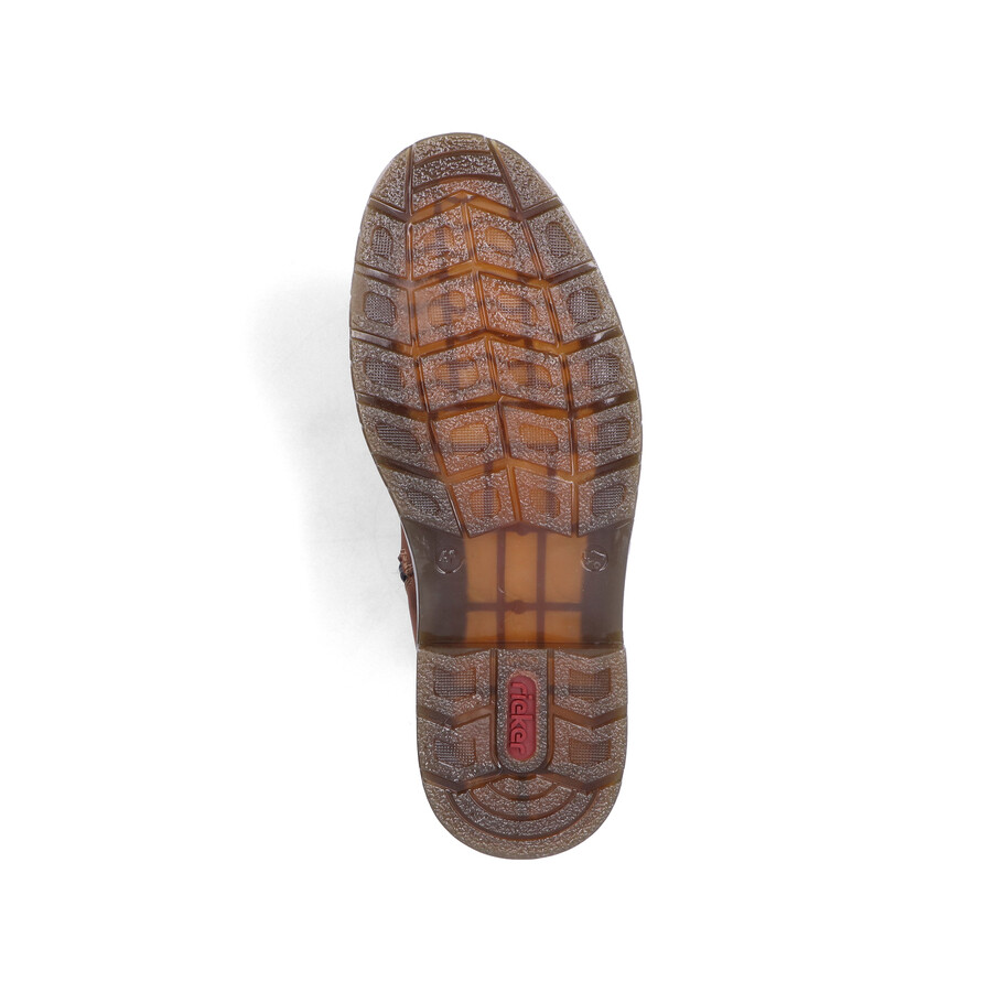 bottes marron à fermeture éclair pour homme rieker 31650-23