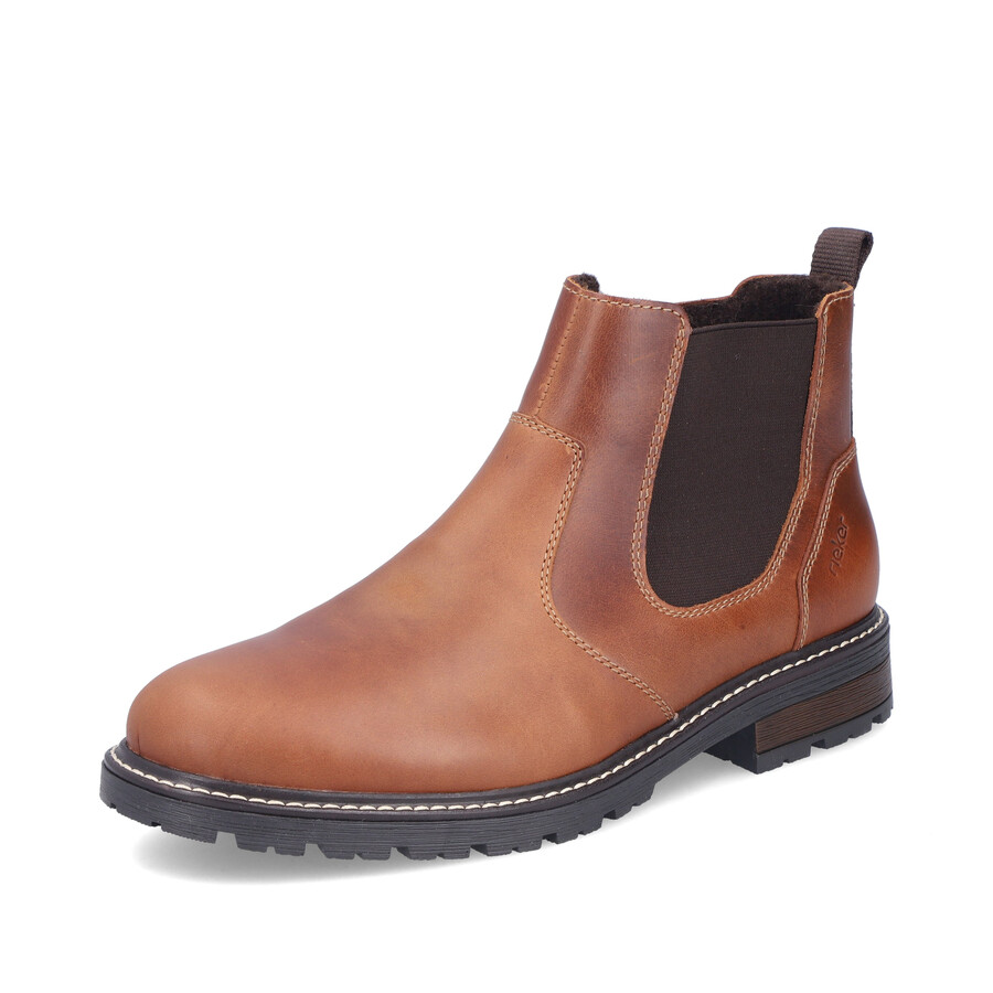 bottes marron à fermeture éclair pour homme rieker 32052-24