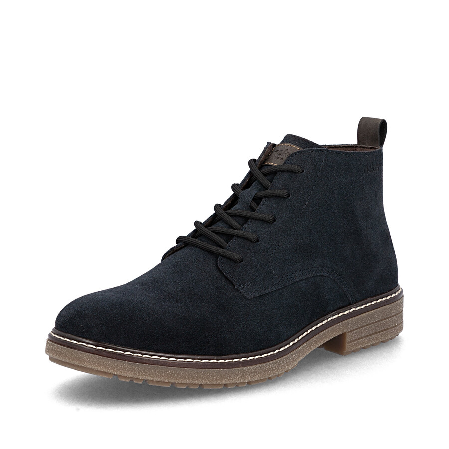 bottes bleues à fermeture éclair pour hommes rieker 33106-14