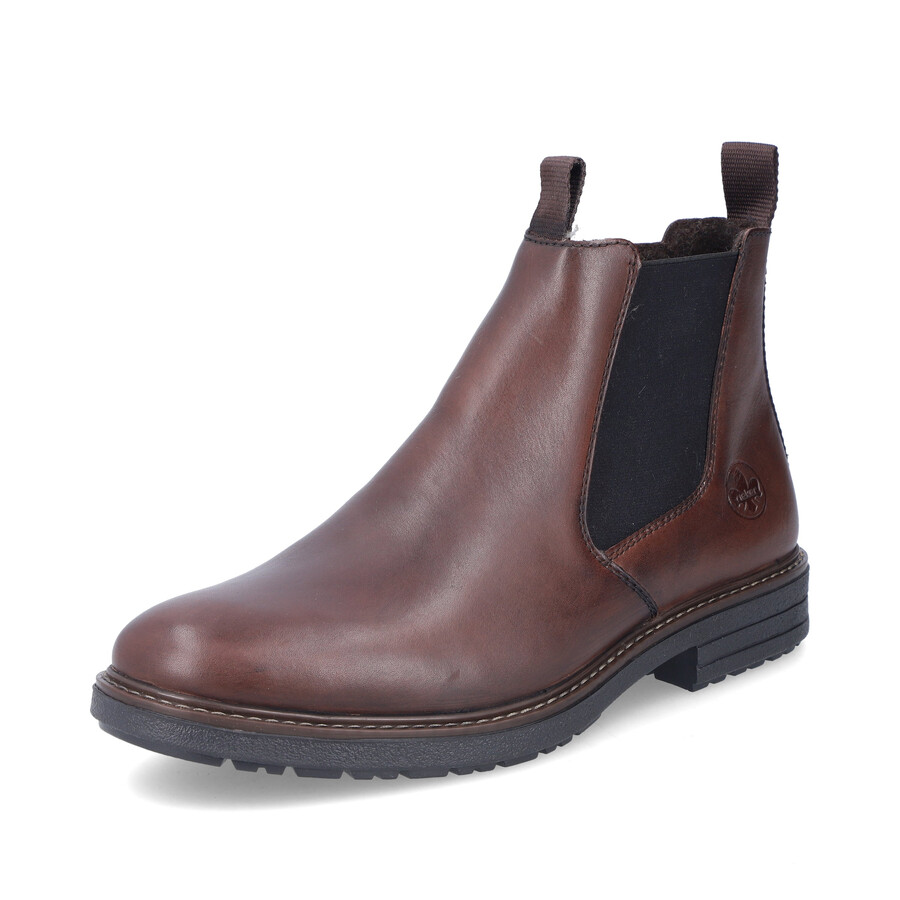 bottes marron à fermeture éclair pour homme rieker 33180-26
