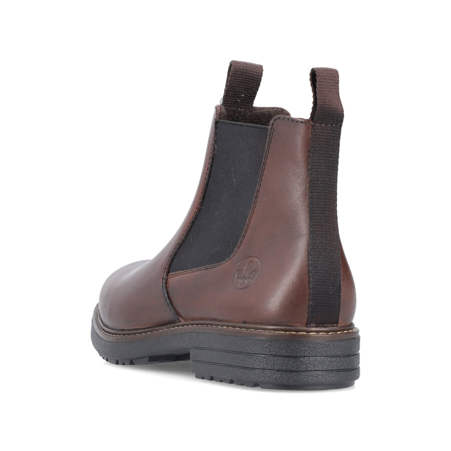 bottes marron à fermeture éclair pour homme rieker 33180-26