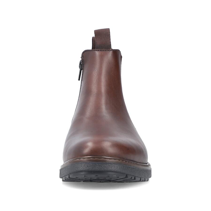 bottes marron à fermeture éclair pour homme rieker 33180-26